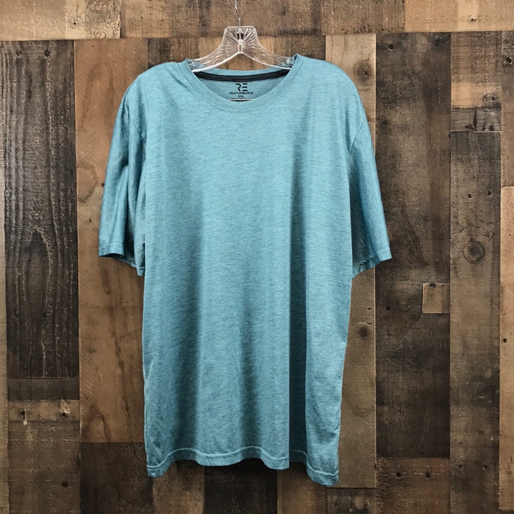 RE Performance Blue Short Sleeve Shirt Size XXL
